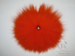 Хвост арктического песца оранжевый / Arctic Fox Tail Orange +