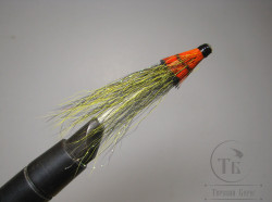 Лососёвая муха Shrimp Англ. крыло ( 20 ) Golden Killer Shrimp пластик 1 1/4 дюйма 