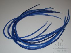 Перо Dry Fly (для сухих мух) 10 шт синее , крючки № 10 - 12