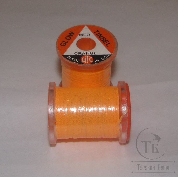 Светонакопительный плоский люрекс Glow Tinsel Md Orange UTC