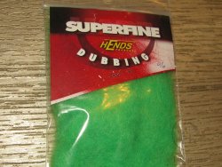 Даббинг Superfine dry fly dub Fl. Green 96 Hends