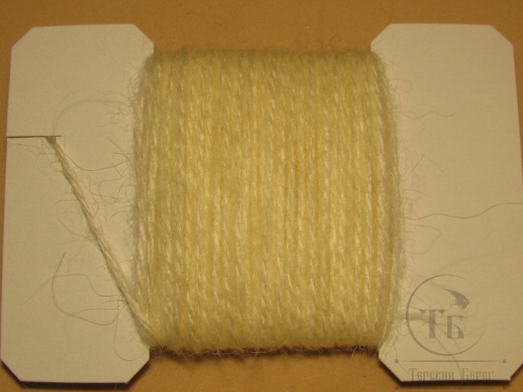 Шерстяная пряжа Goat Yarn Nymph Md 2 ply  Cream White 10 м.