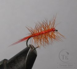 Муха Палмер PLM ( 40 ) Rusty Orange \ рыжая # 12