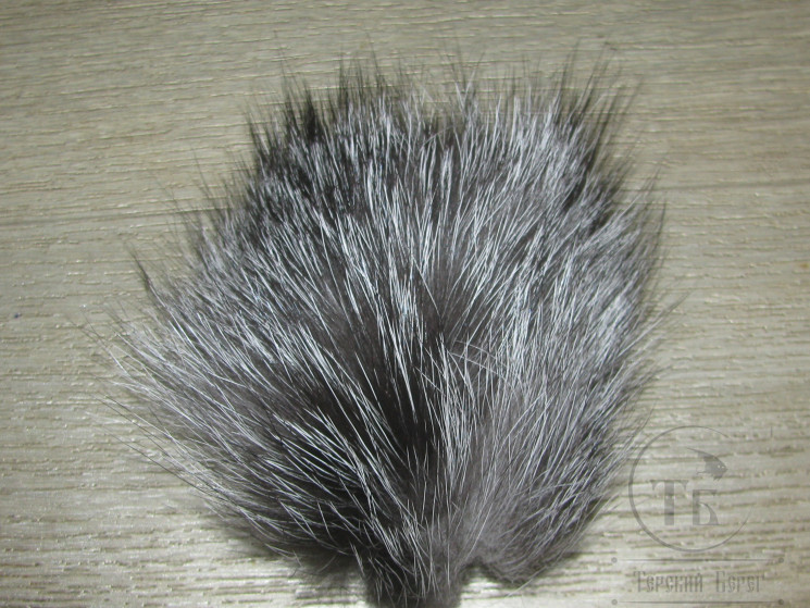 Мех серебристой лисы натуральный / Silver Fox Natural Fur