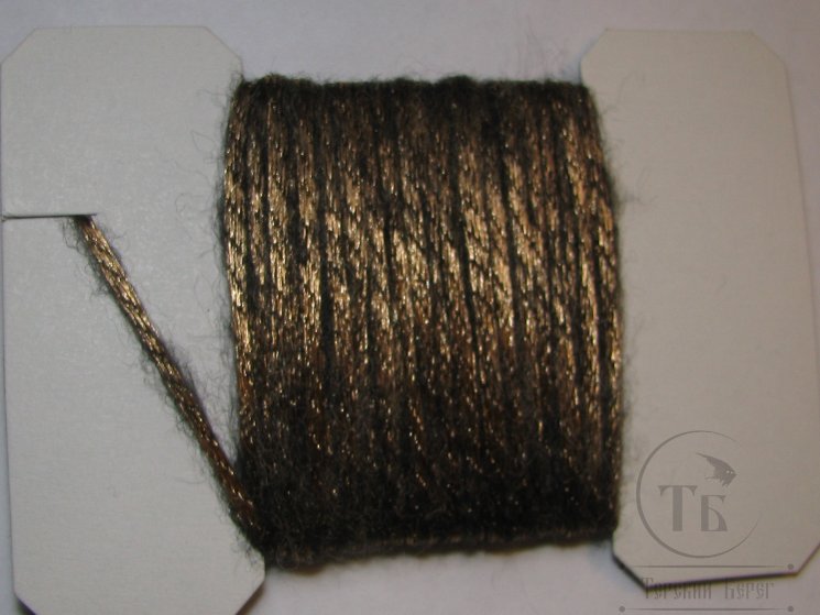 Плоская шерстяная тесьма Body Wool Braid Br. Chocolate ( 3 метра )