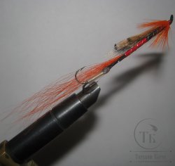 Лососёвая муха Shrimp ( 67 ) Orange ( Ведингтон 55 мм ) 