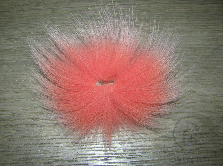 Хвост арктического песца лососёво розовый / Salmon Pink SM