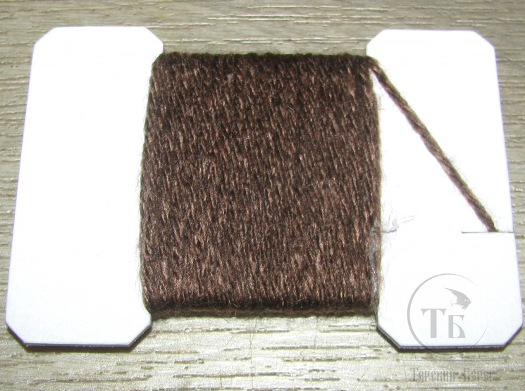Синтетическая пряжа Grizzly Yarn 4-Ply Dk. Brown / Brown 5 м.