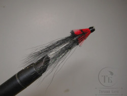 Лососёвая муха Shrimp Англ. крыло ( 23 ) Black Shrimp пластик 1 1/4 дюйма 