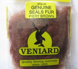 Даббинг тюленя Genuine Seals Fur Veniard Fiery Brown