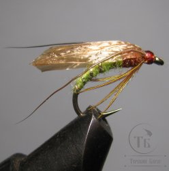 Муха мокрая Wet fly ( 110 ) Shved Tan  крючок Scud № 10