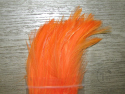 Перо скальпа петуха Флюр Оранжевое (пнл) \ Strong neck hackle Fl. Orange Терский Берег