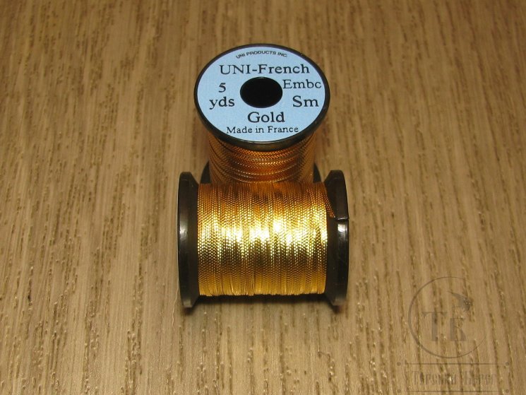 Tисненный люрекс UNI french EMBO 5 yds Sm Gold