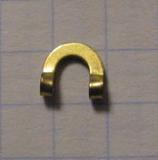 Хомут №2 Folded clevises (диам. 5,8мм. ) латунь  10 шт.