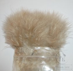 Мягкие пуховые перья Marabou Strung 1/8 OZ Tan Терский Берег