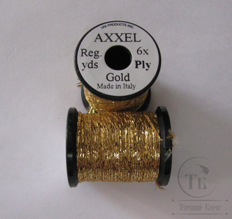 Плетеный люрекс UNI AXXEL 6 x ply Gold