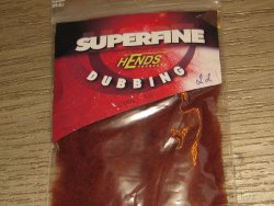 Даббинг Superfine dry fly dub Orange Brown 22 Hends