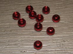 вольфрамовый шарик с прорезью D 5,5 metallic red (10 шт)