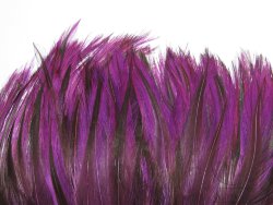 Перо скальпа петуха Баджер сиреневый / Attractor Neck Hackle Badger Lilac