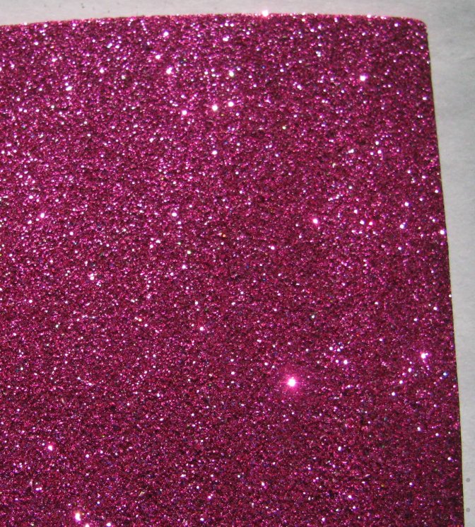 Пенка с блёстками на клейкой основе hot pink