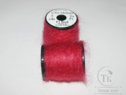 UNI - Mohair 5 yds 2x Fl. Red