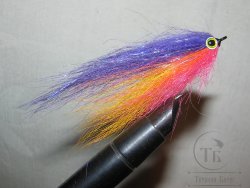 Муха щучья (32) Orange Purple 9 cm Крючок №2 