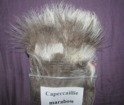 Перья глухаря мягкие Capercailli "marabow"  natural grey /white