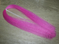 Тонкое синтетическое волнистое волокно Poly Fibre Pink Cerise