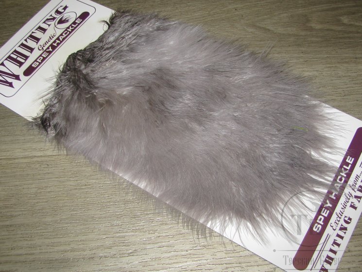 Седло курицы СПЕЙ (имитация цапли) Spey Hackle Hen Saddle Medium Dyed Dun