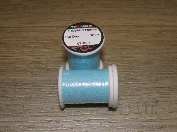 Светонакопительный плоский люрекс Phospho Fiber 150 den Blue Teхtreme