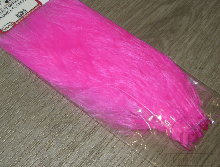Mарабу (отборные перья) Select Fl. Cerise 12 пер. Wapsi