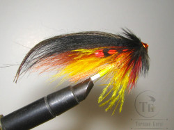 Муха лососёвая Turbo Pl. FF ( 27 ) Yellow Brown T 8,0 mm. 8 sm.