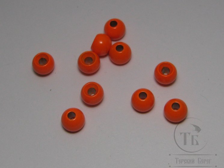 Шарик (головка) диам. 5,5 мм латунь Fl. Orange (10 шт) 