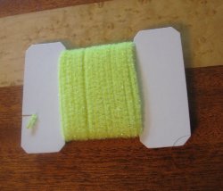 Синель Wooly Bugger Chenille Small Fl. Yellow
