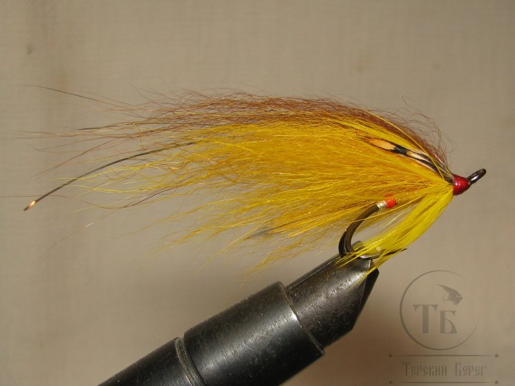Mуха лососевая Banana ( 26 )  Rusty  крючок Partridge Patriot Black № 8
