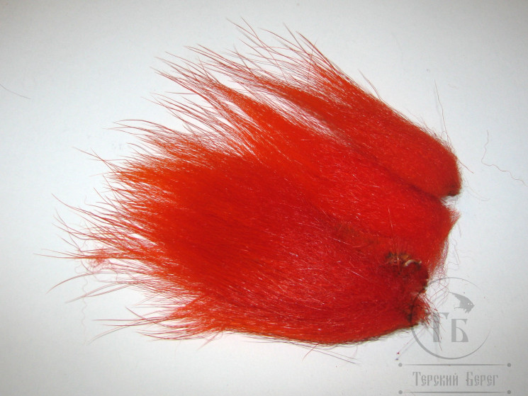 Имитация меха imi polar bear Hot Orange Long № 161 ( 7 - 11 см )