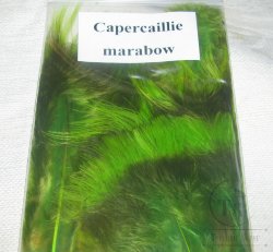 Перья глухаря мягкие Capercailli "marabow"  Lime Green (30 ps)