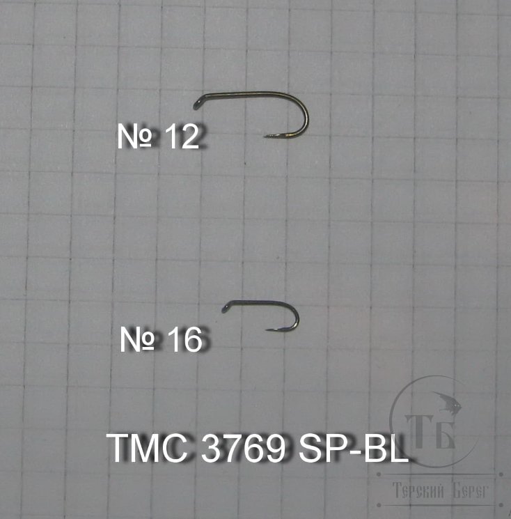 Крючки ТIEMCO FLY HOOK TMC 3769SP BL (Безбородый) № 12 Bronze (10 штук)