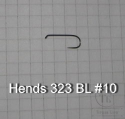 Крючок безбородый  Hends BL 323 Dry-Nymph №10 ( 25 шт )