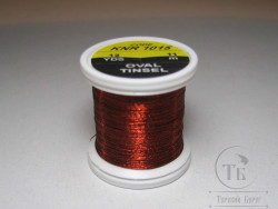 Овальный люрекс Oval Tinsel KNR 1015 Copper 12 yds Hends