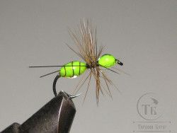 Муха муравей Ant ( 103 ) Fl. Chartreuse Epoxy Kumho Dry № 16