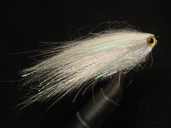 Муха щучья (36) White Pearl 7 cm Крючок №4 