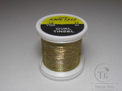 Овальный люрекс Oval Tinsel KNR 1312 Lt. Gold 12 yds Hends