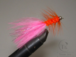 Муха Woolly Bugger Fl. Pink / Fl. Oramge № 12
