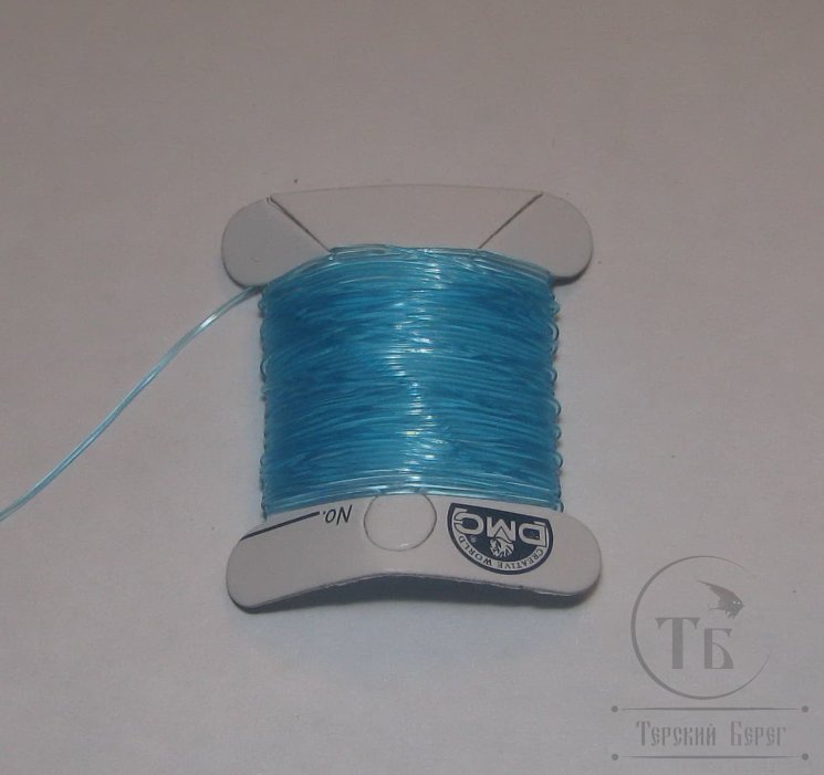 Силиконовая нитка Silicone Thread Fl. Lt. Blue D 0,6 mm