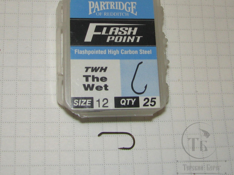 Крючки Partridge TWH The Wet № 12 ( 25 шт )