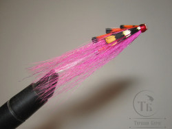  Лососёвая муха Shrimp Англ. крыло ( 29 ) пластик 1,5 дюйма Fl. Pink