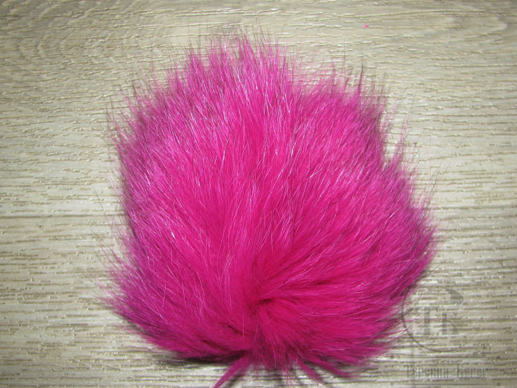 Мех арктического песца флюр огненно розовый / Arctic Fox Fur Fl. Hot Pink