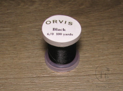 Монтажная нить Fly Tying Thread 6/0 Black 100 yds Orvis