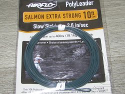 10 ft (3 m) polyleader salmon extra strong  40 lb (18.1 kg) Slow Sinking Airflo